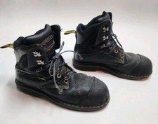 Dr. Martens Steel Toe Work Boots Men s 11 Black Industrial AirWair Safety Shoes