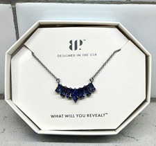 NEW Bomb Party Gazing At You RBP8503 Light Tanzanite CZ Hematite Necklace