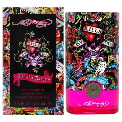 Ed Hardy Hearts and Daggers by Christian Audigier for Women - 3.4 oz EDP Spray