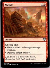 Abrade U Commander: Secrets of Strixhaven 234 NM