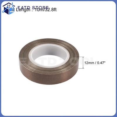12mm High Temperature PTFE Tape for Vacuum, Hand & Impulse Sealers - 10m/32.8ft