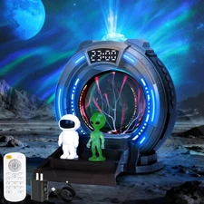 Galaxy Northern Lights Projector Plasma Ball, Aurora Night Light Projector with