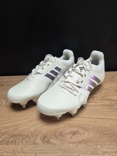 adidas Kakari Avaglide Womens/Girls Rugby Boots, White, UK Size 4.5