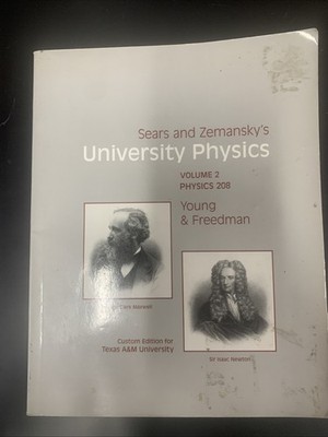 SEARS AND ZEMANSKY'S UNIVERSITY PHYSICS Volume 2 OnlyBy Young  and Freedman