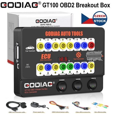 GODIAG GT100 OBDII Break Out Box E-CU Connector Signal Detection AUTO TOOLS