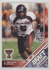 2009 Upper Deck Draft Edition Blue 43/50 Michael Crabtree #7 b6s