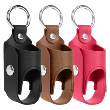 Inhaler Storage Case Inhaler Spacer Holder Case With Metal Buckle PU Leather