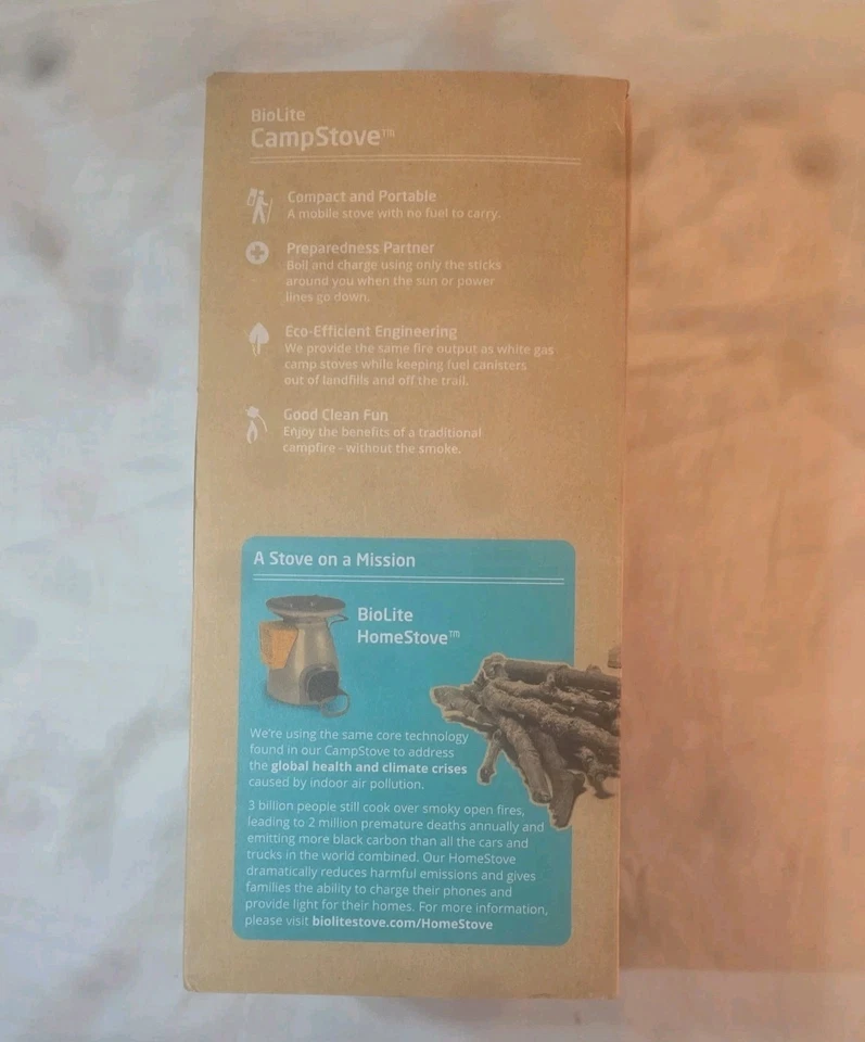 BIOLITE FOGÃO A LENHA FOGÃO USB CARREGAMENTO ACAMPAMENTO/ACAMPAMENTO FOGÃO NOVO - Imagem 2 de 4