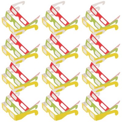  36 Pcs 3d Glasses Party Favors Paper Eyewear Music Festival Eyeglasses