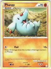 Phanpy 77/123 Common HeartGold & SoulSilver Pokemon Lightly Played on eBay