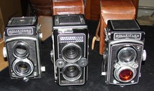 3--Three --Rollei Cameras--3 Camera Lot--Unte...