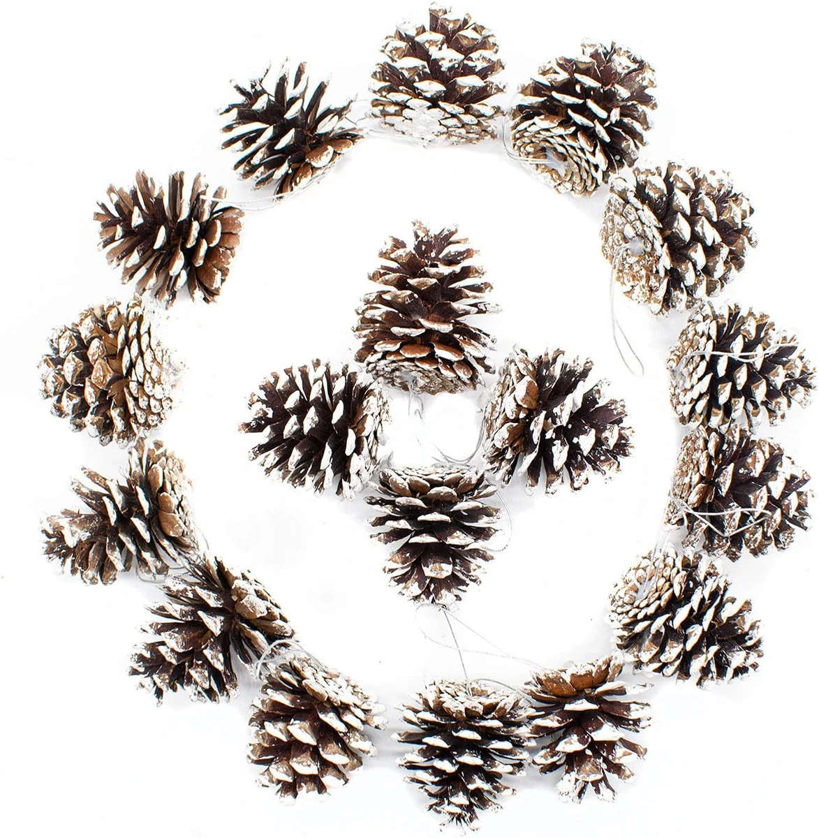 MELLIEX 24 Pezzi Ornamenti Plastica Natale Fiocchi Di Neve, 3
