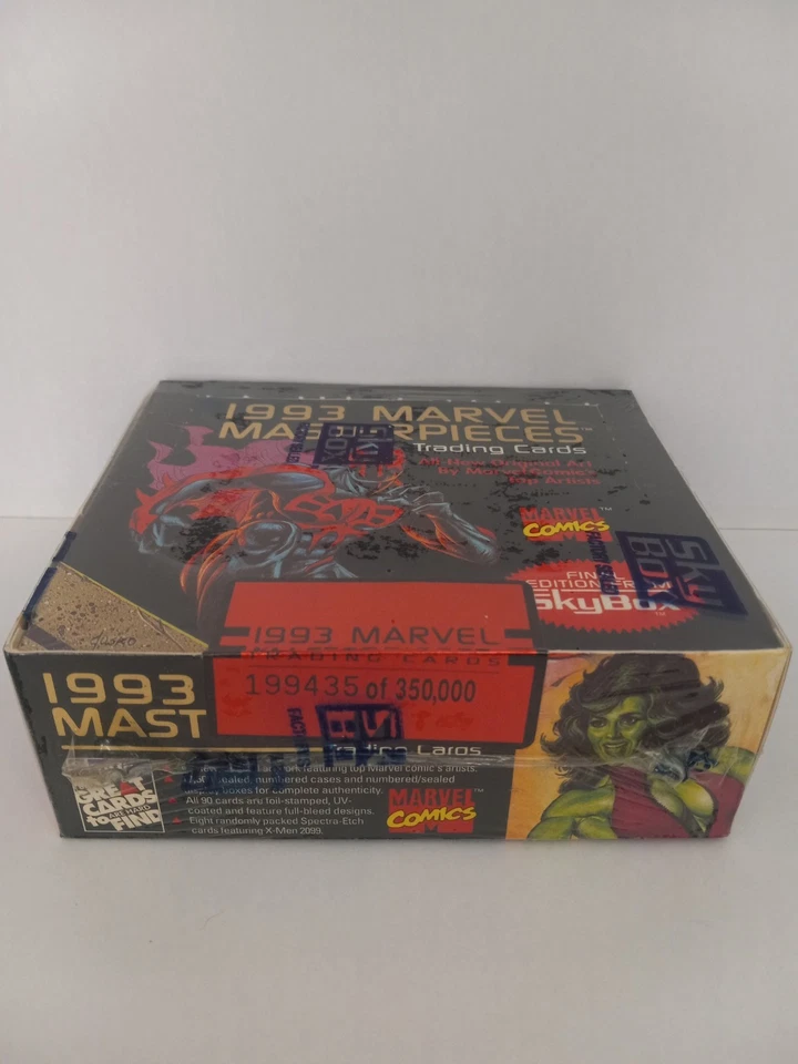 BOX FRESH & TESTED 4 SEALED PACKs 1993 MARVEL MASTERPIECES SKYBOX TRADING CARD - Image 2 of 4