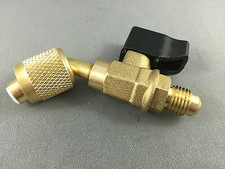 2 X R410a Ball Valve Adapter 1/4" male - 5/16 Female Swivel AIR CONDITIONER