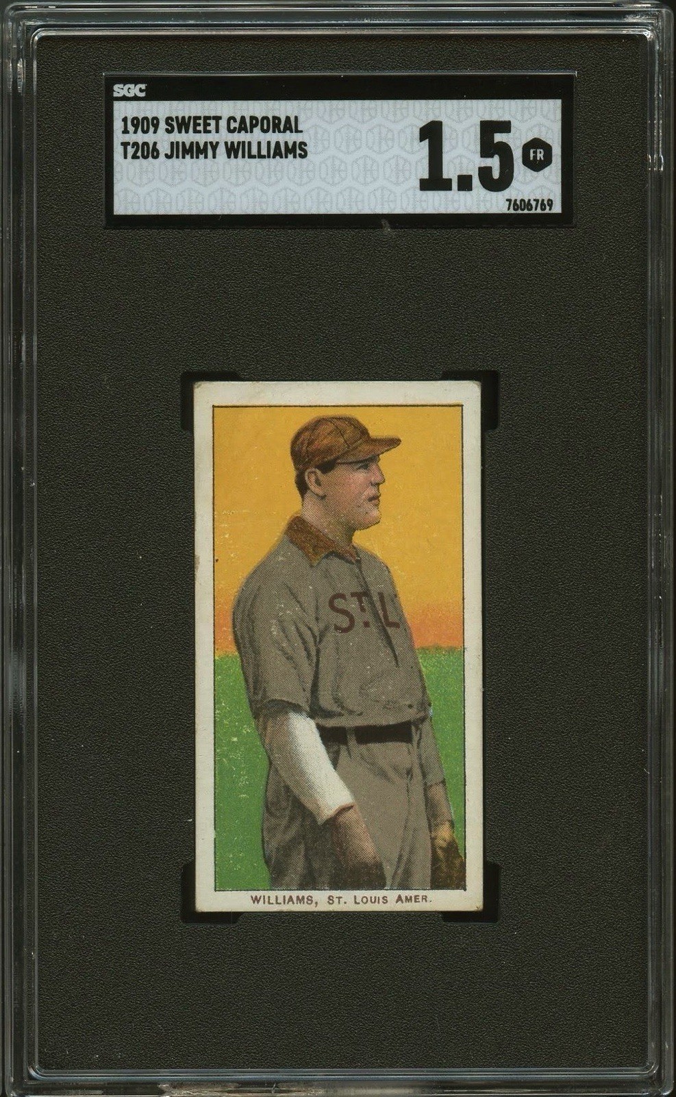 1909-11 T206 Jimmy Williams SGC 1.5 *Centered*
