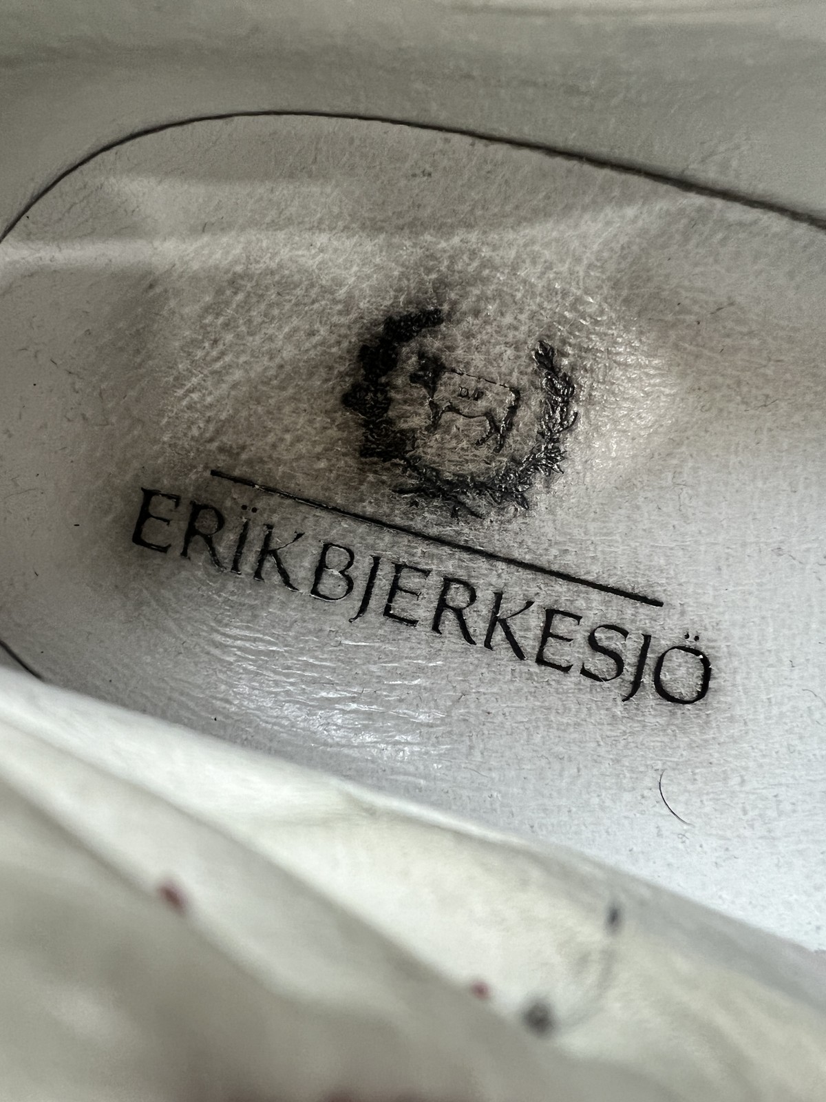 Erik Bjerkesjo Del Toro Shoes Mens Size 9 Leather Suede Made in Italy Designer R