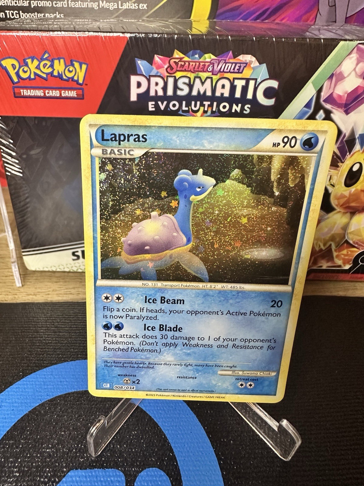 Lapras 008/034 Classic Collection Trading Card Game Classic Holo CL