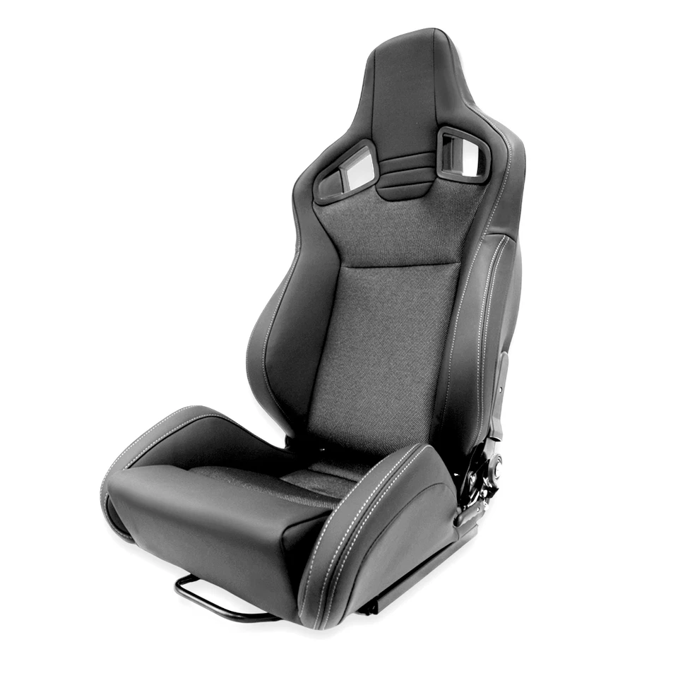 SEMIBAQUET CUERO PU NEGRO Y TELA  MODAUTO EUROPA S.L Asiento COCHE - Imagen 3 de 4