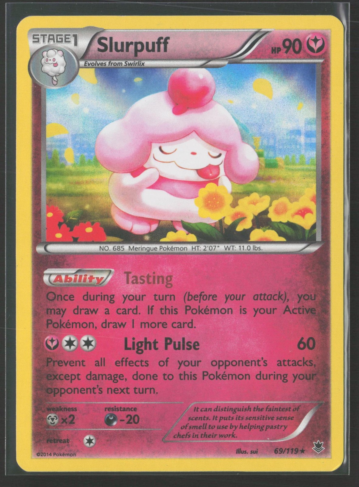 Slurpuff 69/119 Holo Rare Phantom Forces Pokemon Holo Lightly Played