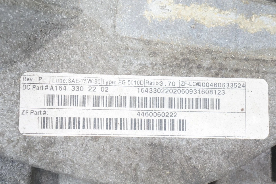 2006 - 2012 MERCEDES BENZ GL450 X164 FRONT DIFFERENTIAL AXLE CARRIER OEM - Image 3 of 4