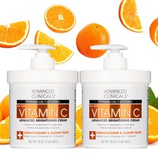 Advanced 2 Count (16 Fl Oz each), 4 - Vitamin C Brightening Body Cream