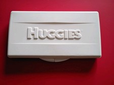 Vintage Huggies Baby Diaper Wipes Travel Size Case Empty Container Reusable