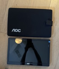 AOC 15.6" Ultra Slim USB Portable Monitor 156LM00005 w Soft Case  Kick Stand