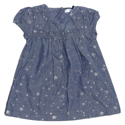 Kleid, Größe: 74, Blau/Silber, Sonstiges, Denim, Mädchen #2FG