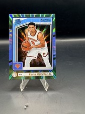 Kevin McCullar Jr 2024-25 Donruss Basketball Green Laser RC #248 Knicks