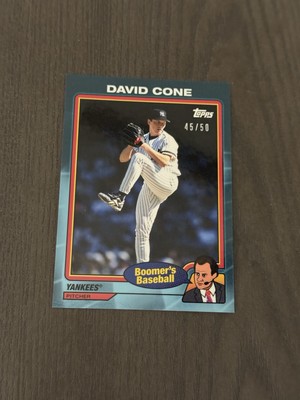 2024 Topps x Chris Berman Boomer's Baseball Teal SP /50 #23 DAVID CONE Card