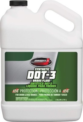 Premium DOT-3 Brake Fluid 1 Gallon Jug for Automotive Hydraulic Systems