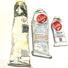 Titanium Whites Winsor & Newton Winton Pre-Tested Grumbacher Vintage Oil Paints