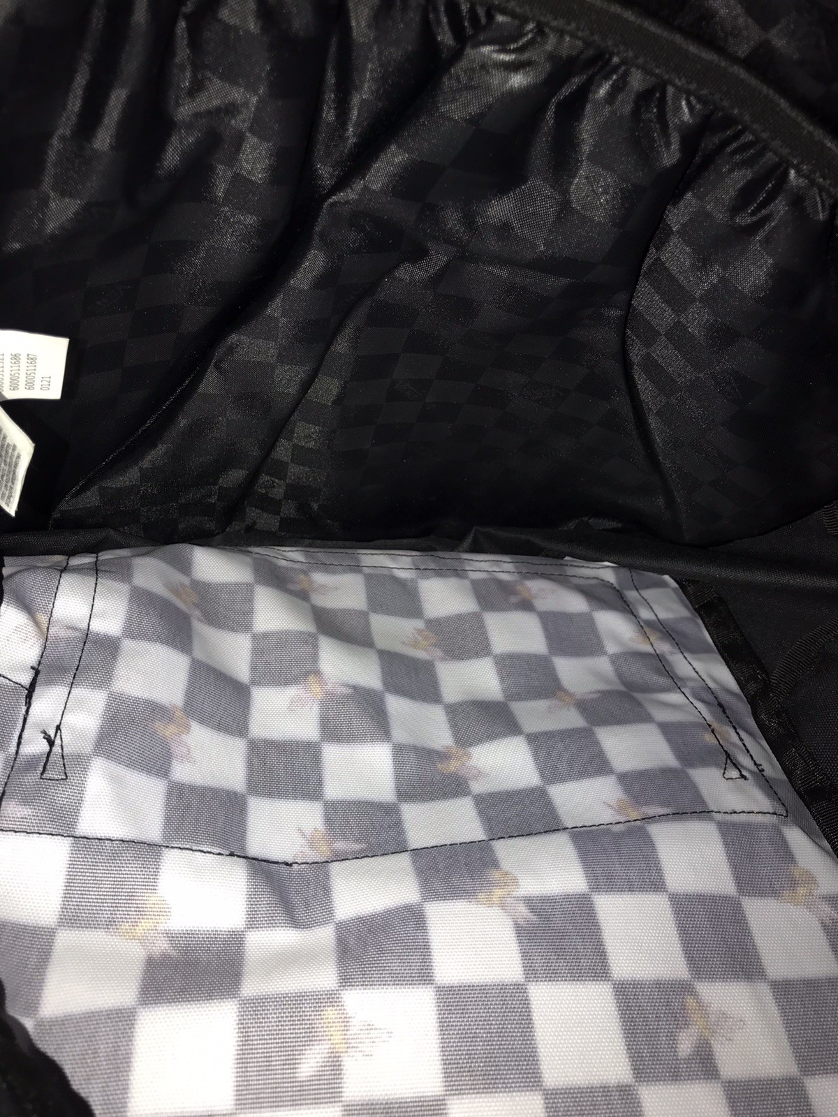 Vans Bee Backpack Bag Adjustable Straps Black Whi… - image 5