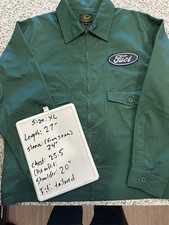 Fuct Green Work Jacket Size XL Chain Stitch Embroidery On Back