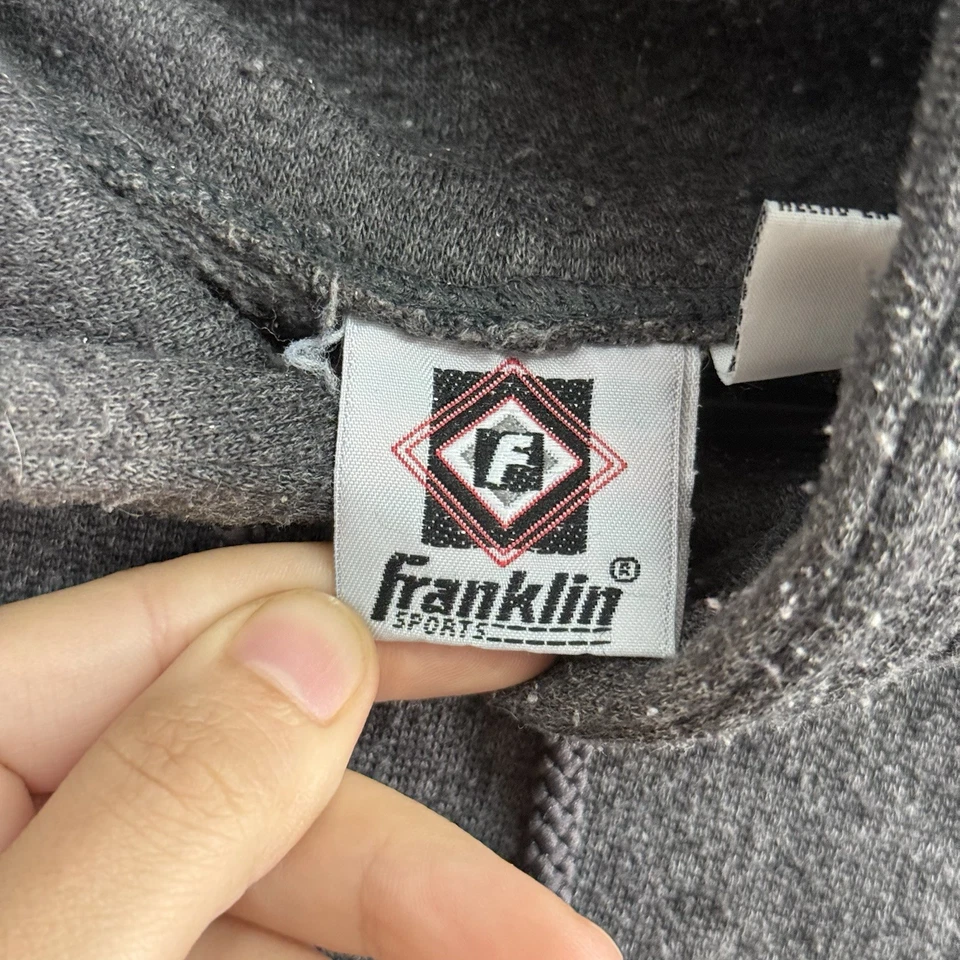 Vintage Franklin Sports Grey Hoodie Sweatshirt Mens Size Large - Image 2 of 4