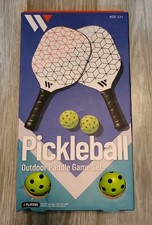 Wildside Pickleball Set - 2 Paddles, 2 Balls, Outdoor Game with Padded Handles