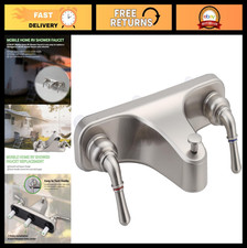 8-Inch 2-Handle Wall Mount Tub Shower Faucet for RV Mobile Home - Brushed Nick