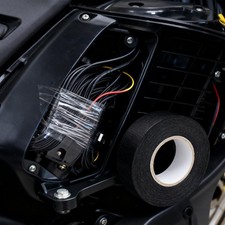 5 Pack 3/4"x66FT Black Wiring Tape - High Temp Reduction for Vehicle Circuits 20