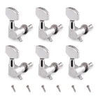Metallor Inline Guitar String Tuning Pegs Machine Heads Tuning Keys Tuners 6R