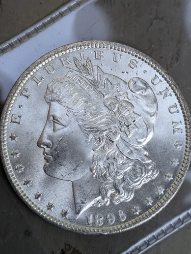 1896 Morgan Dollar - Choice Brilliant Uncirculated Possible Double 6