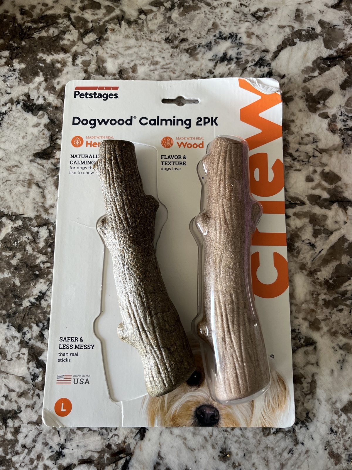 Petstages Large Dogwood Wood Alternative Chew Toy for Dogs  