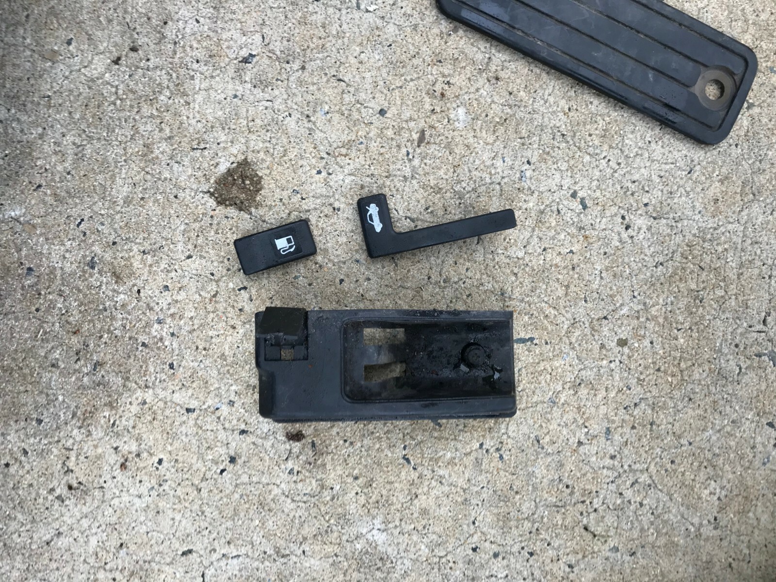 Trunk Gas Fuel Door Opener Open Handle Switch Trim Cover Floor OEM