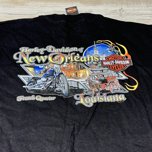 HARLEY DAVIDSON T-Shirt XL 2002 French Quarter New Orleans Louisiana 100% Cotton - Picture 12 of 17