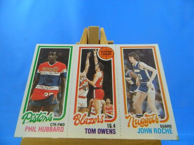 Phil Hubbard Tom Owens John Roche Topps 1980-81 78 195 86