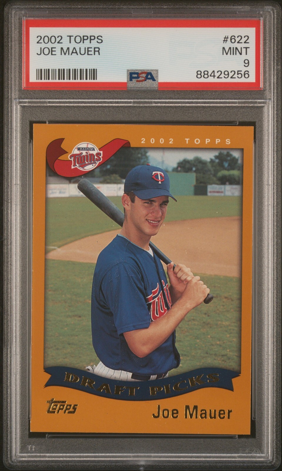 2002 Topps #622 Joe Mauer - PSA 9