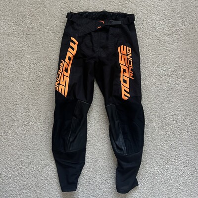 Moose Racing M1 Agroid Racewear Pants Men's Size 28 Black Orange