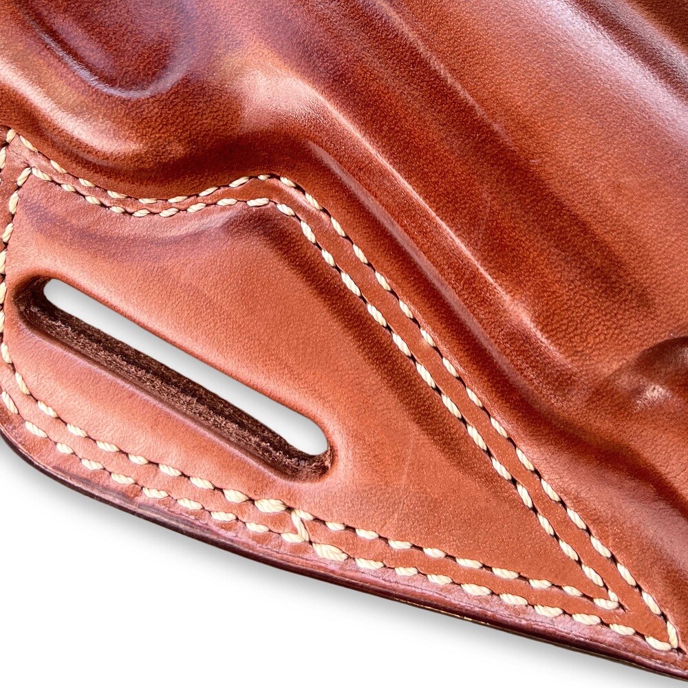 Leather OWB Pancake Holster For Springfield 1911 DS Prodigy 9mm 5