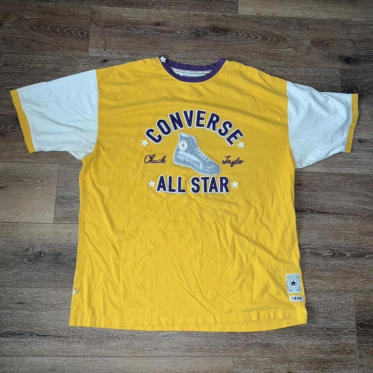 Color block sales converse shirt
