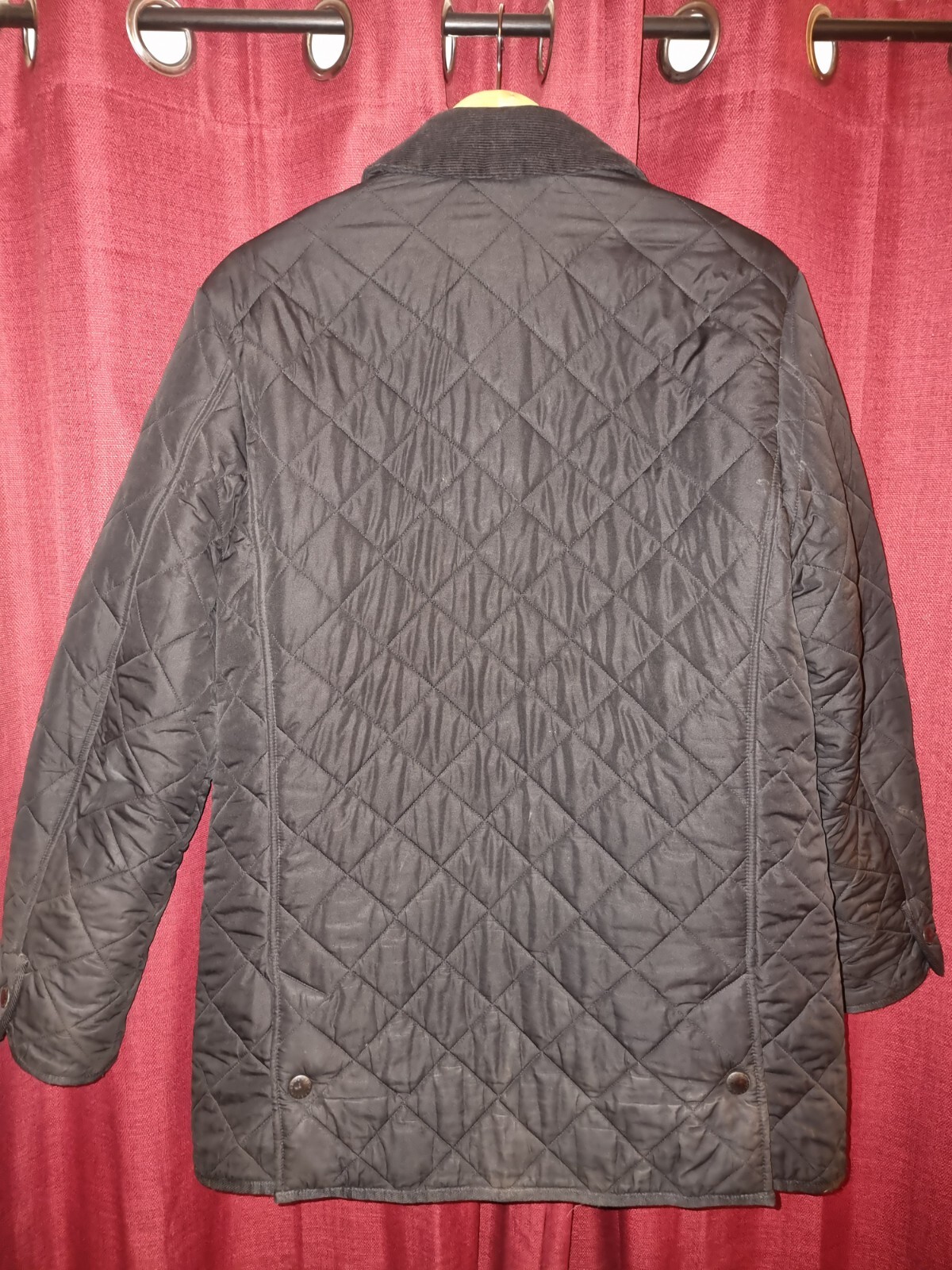 Barbour Bardon Fleece Lined Quilted Jacket Size S eBay