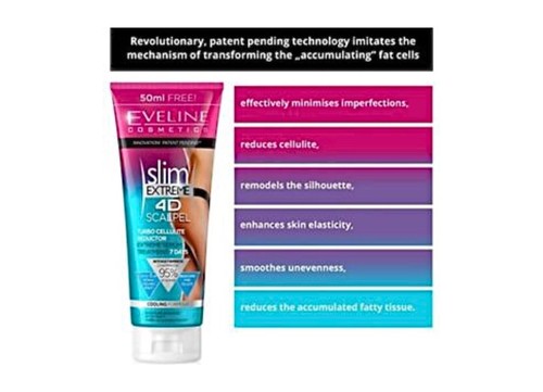 Eveline Slim Extreme 4D Scalpel Turbo Reducer Cellulite Fat Body Abdomen 7 Days - Picture 4 of 7